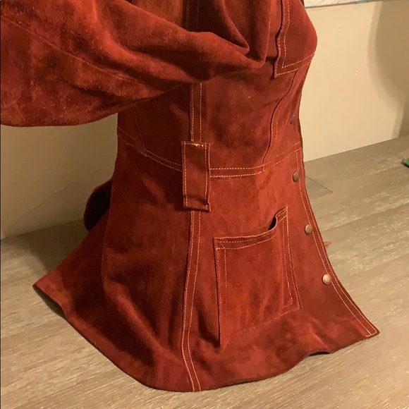 Vintage Ruby Suede Bagatelle Coat - Picture 3 of 6